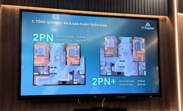 Mặt bằng căn hộ 2PN và 2PN+ TT Genesis theo tài liệu giới thiệu
