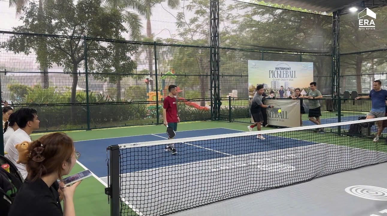 Sân thi đấu pickleball tại khu đô thị Waterpoint Nam Long