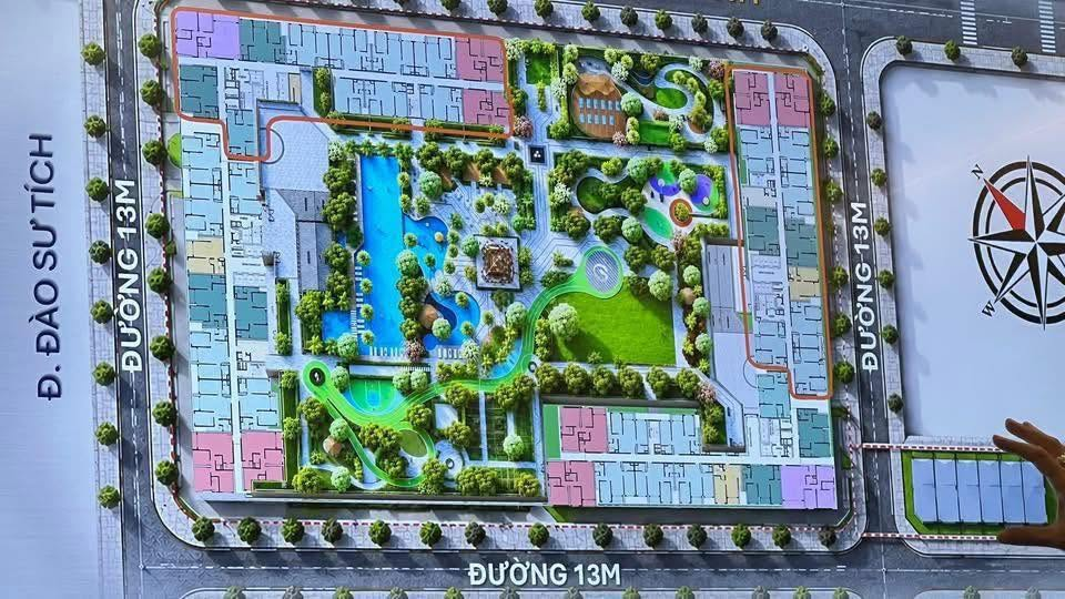 Mặt bằng tổng thể TT Genesis tại KDC Đào Sư Tích, Nhà Bè