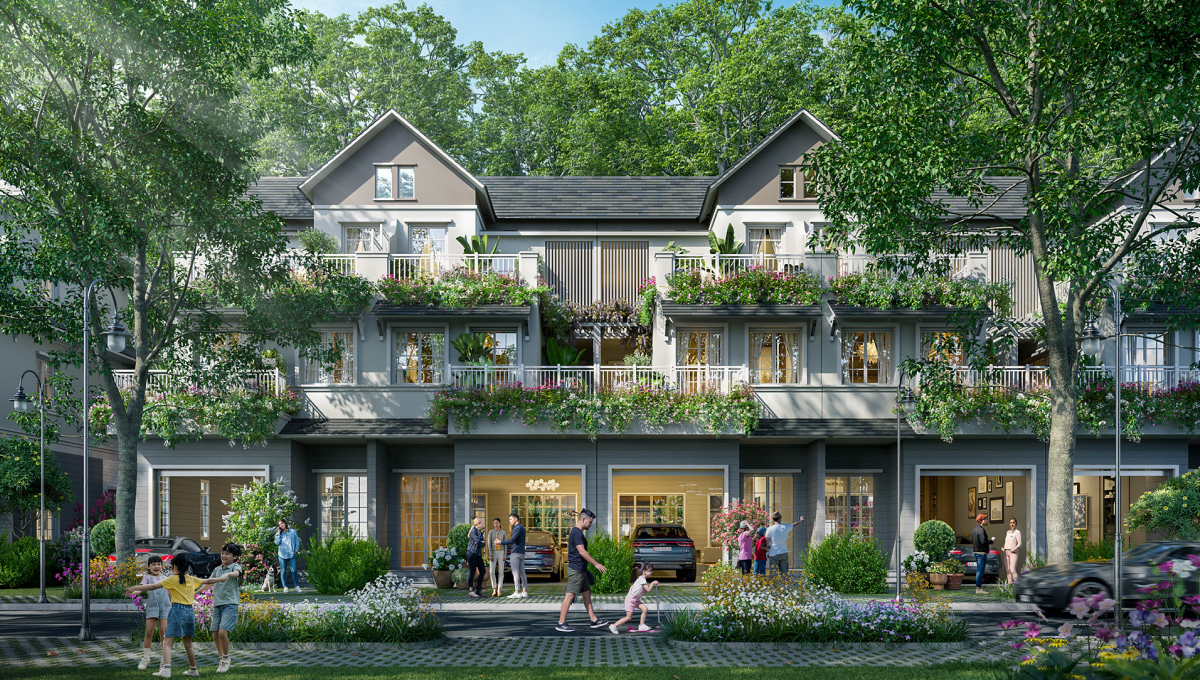 Town villa có sân vườn tại Rừng Mai Eco Retreat