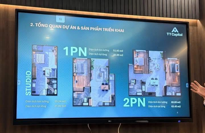 Mặt bằng căn hộ 1PN và 2PN TT Genesis theo tài liệu giới thiệu