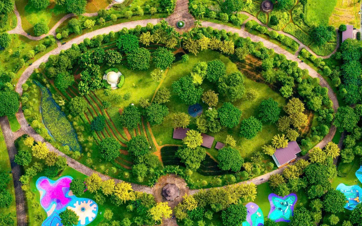 Công viên trung tâm Central Park nhìn từ trên cao